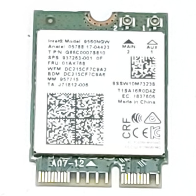 INTEL 9560NGW R M.2 2230 USB PCI-E WIFI 5 802.11AC BLUETOOTH 5.1 CARD