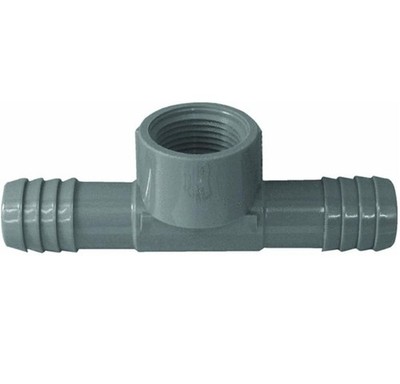 (10) Genova Products 351455 Combination Tee (INS x MIP) Pipe Fitting, 1/2''