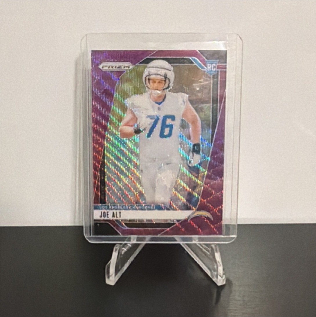 2024 Panini Prizm Joe Alt #353 Purple Wave Prizm Rookie /99 Chargers Football
