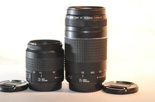 TWO Canon EF lens SET 35-80mm & 75-300mm III ...