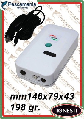 Sauerstoffgerät Ignesti 2 Geschwindigkeiten Leise + Autoadapter 12 Volt