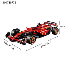 Formel 1 Ferrari SF-24 Technic Klemmbausteine - 1361 Teile Modell - Geschenk