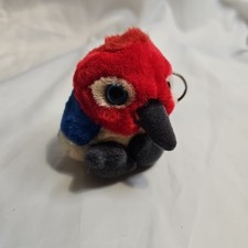 Puffkins Woodrow Woodpecker Plush Keychain Swibco Vtg 1-2-2001 Mini Y2K