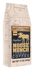 Moose Munch Coffee by Harry & David, Butterscotch Caramel, 12 oz bag 
