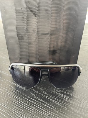 Sama Eyewear Men's Sunglasses Model FLY In Black and Silver Color Combination