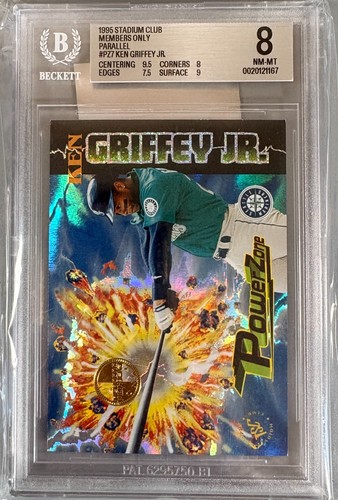 1995 Topps Stadium Club Ken Griffey Jr. Power Zone #PZ7 MEMBERS ONLY BGS 8