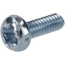 Image of R-TECH 337197 Pozi Pan Head Machine Screws BZP M2 6mm - Pack of 100