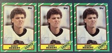 Lot of (3) Bobby Hebert 1986 Topps Rookie Cards #339 RC Vintage