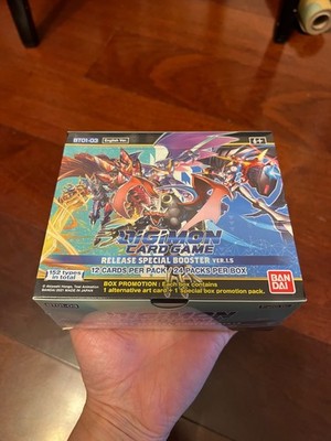 Digimon Ver. 1.5 Release Special Booster Box FRESH FROM CASE!!!!!!!