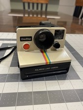 Vintage Polaroid One Step Rainbow Instant Land Camera With Strap UnTested Parts