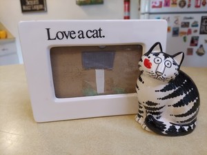 Vintage B. Kilban Taste Setter By Sigma Love A Cat Ceramic Picture Frame