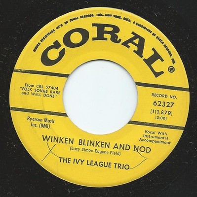 Ivy League Trio - Winken Blinken And Nod - Used Vinyl Record 7 - G8100z
