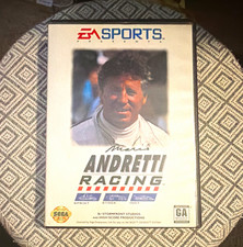 EA SPORTS Mario Andretti Racing for Sega Genesis Racing Game w/ Manual