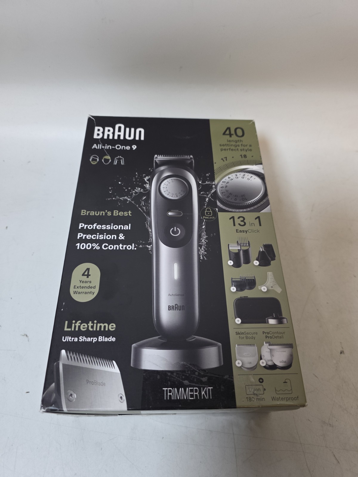 Braun All-in-One 9 Mens Shaving Kit 13-in-1 Beard/Face/Nose/