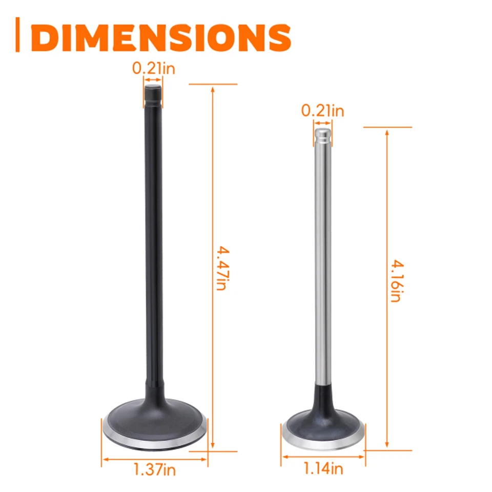 Intake Exhaust Valves Kit For 2010-2014 HYUNDAI GENESIS COUPE 2.0L - Image 2 of 4