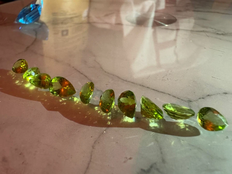 ein natürlicher Peridot rund geschliffen ca. 2,4 mm round facet, Pakistan b1 - Bild 3 von 4