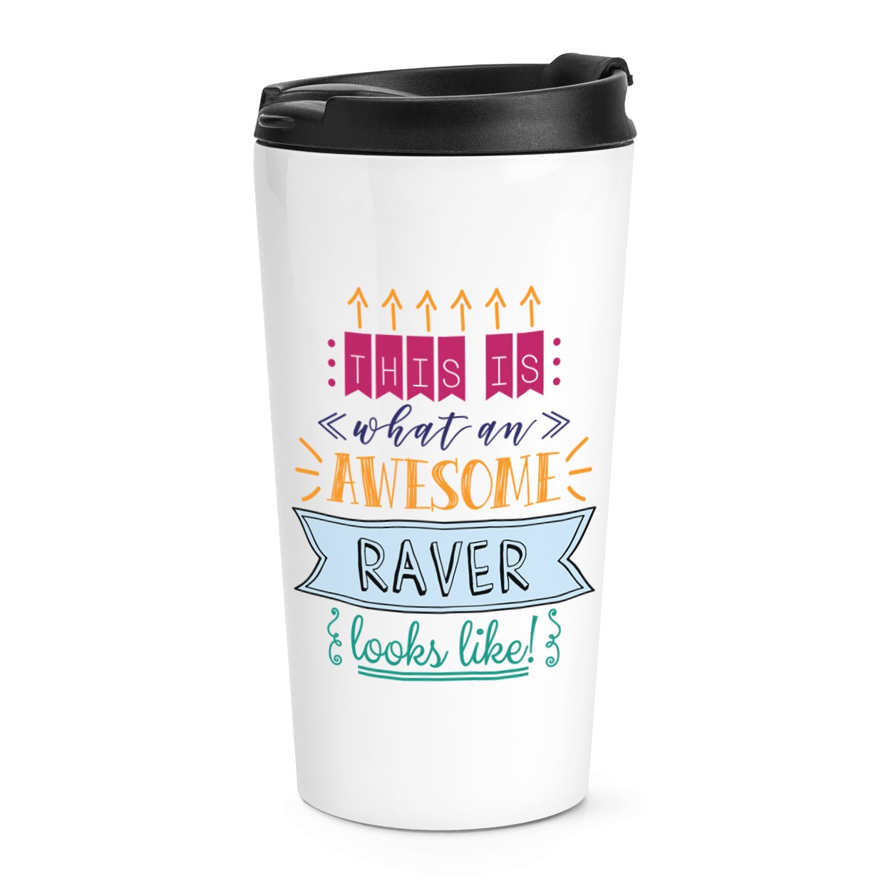 This Is What An Awesome Raver Looks Like Travel Mug Cup Dancing Clubbing Rave