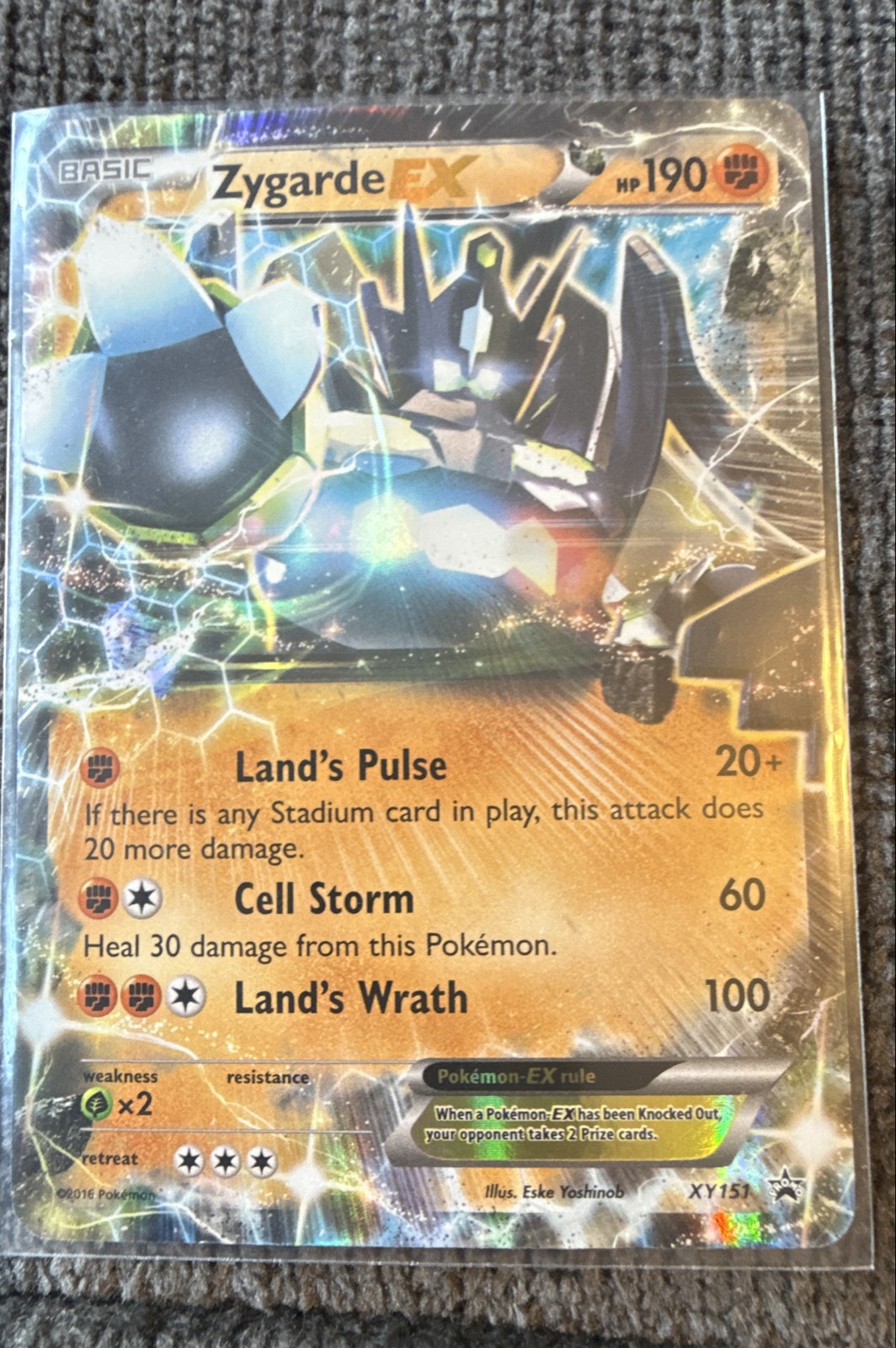 Zygarde EX 54/124 XY Fates Collide Pokemon Ultra Rare Holo NM