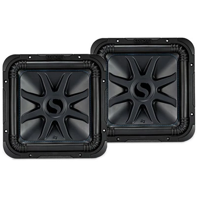 Kicker 44L7S152 Car Audio Solobaric 15" Subwoofer Square L7 Dual 2 Ohm Sub Pair - Image 1 of 4