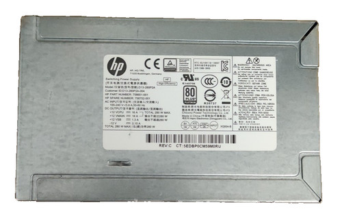 HP D13-280P2A 280W ATX PC-Netzteil/Power Supply 6 Pin (758651-001/758752-001)
