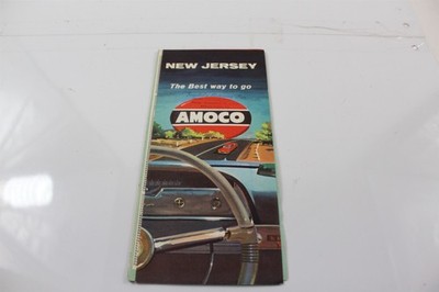  Ca. 1960 Amoco New Jersey Road Map Snyder's Gateway Inn Vintage