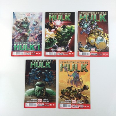 The Indestructible Hulk #1 2 3 4 5 Mark Waid Lot VF/NM (2013 Marvel Comics)
