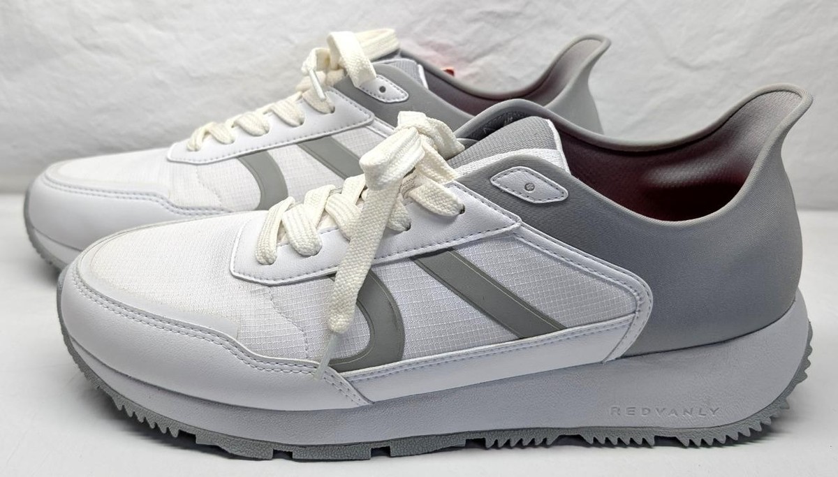 Redvanly The Challenger Golf Shoes White and Gray Sneakers Size: 12 Men Outdoor Challenger 2.0 Shoe in Bright White – REDVANLY main image 2