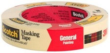 3M 2050-24A 1" Scotch Painters' Masking Tape For Trim Work