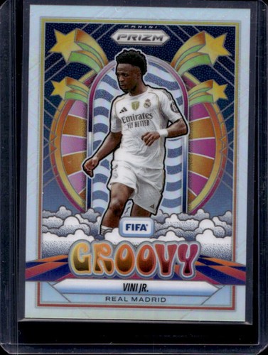 2025-26 Panini Prizm FIFA Vini Jr. Groovy #7 Real Madrid