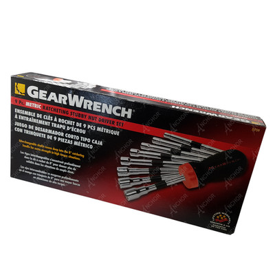Gearwrench 8909 9pc Metrisch Ratschen Schraubenzieher Set 5mm-12mm Geardriver