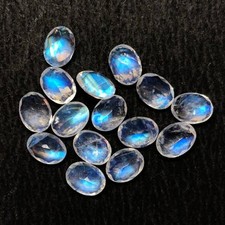 Rainbow Moonstone Oval Faceted Cut 3x5mm Loose Gemstone