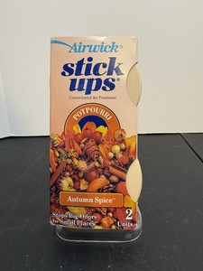 VTG Airwick Stick Ups NOS Autumn Spice Air Freshener Potpourri 2 Pk 1993