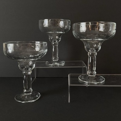 (1) Libbey Yucatan Margarita Glass Large, Heavy Weight Rippled Glass 13.5 oz