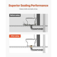 Toilet Wax Ring Kit 16Inch Extra Thick Wax Ring for Toilet Bowls