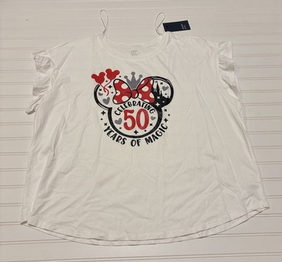 Custom Disney 50th Birthday T-shirt Women s Plus Size 3X NWT
