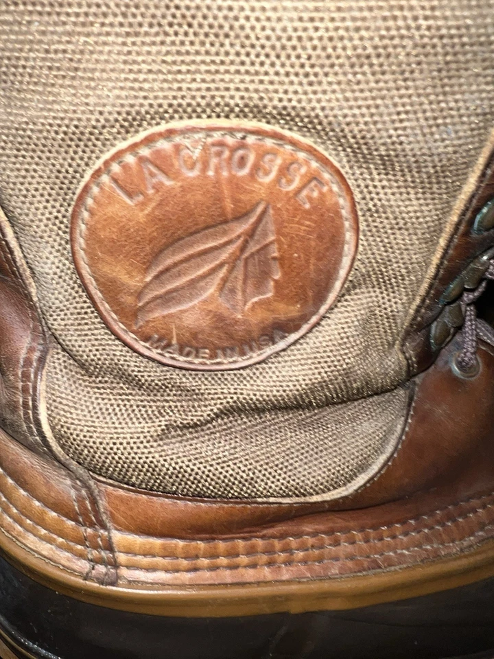 9 LaCrosse Hombres Fibra de Vidrio Vástago Ice King Invierno Botas de Trabajo Cuero Marrón EE. UU. Foto 2 de 4