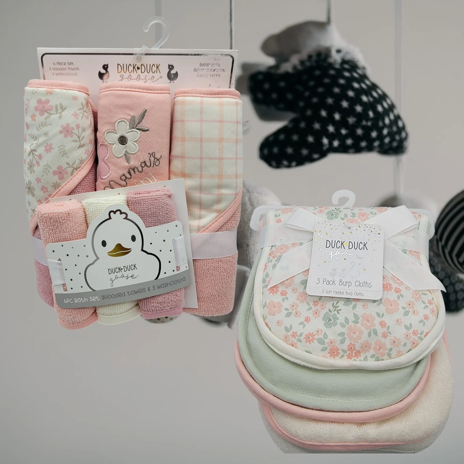 Duck Duck Goose Baby Girls' 6-Pack Hooded Towel Washcloth Set & Burp Clothes
Opens in a new window o