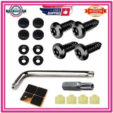 Anti Theft License Plate Screws Kit M6 Tamper Proof Stainless Steel Hardware