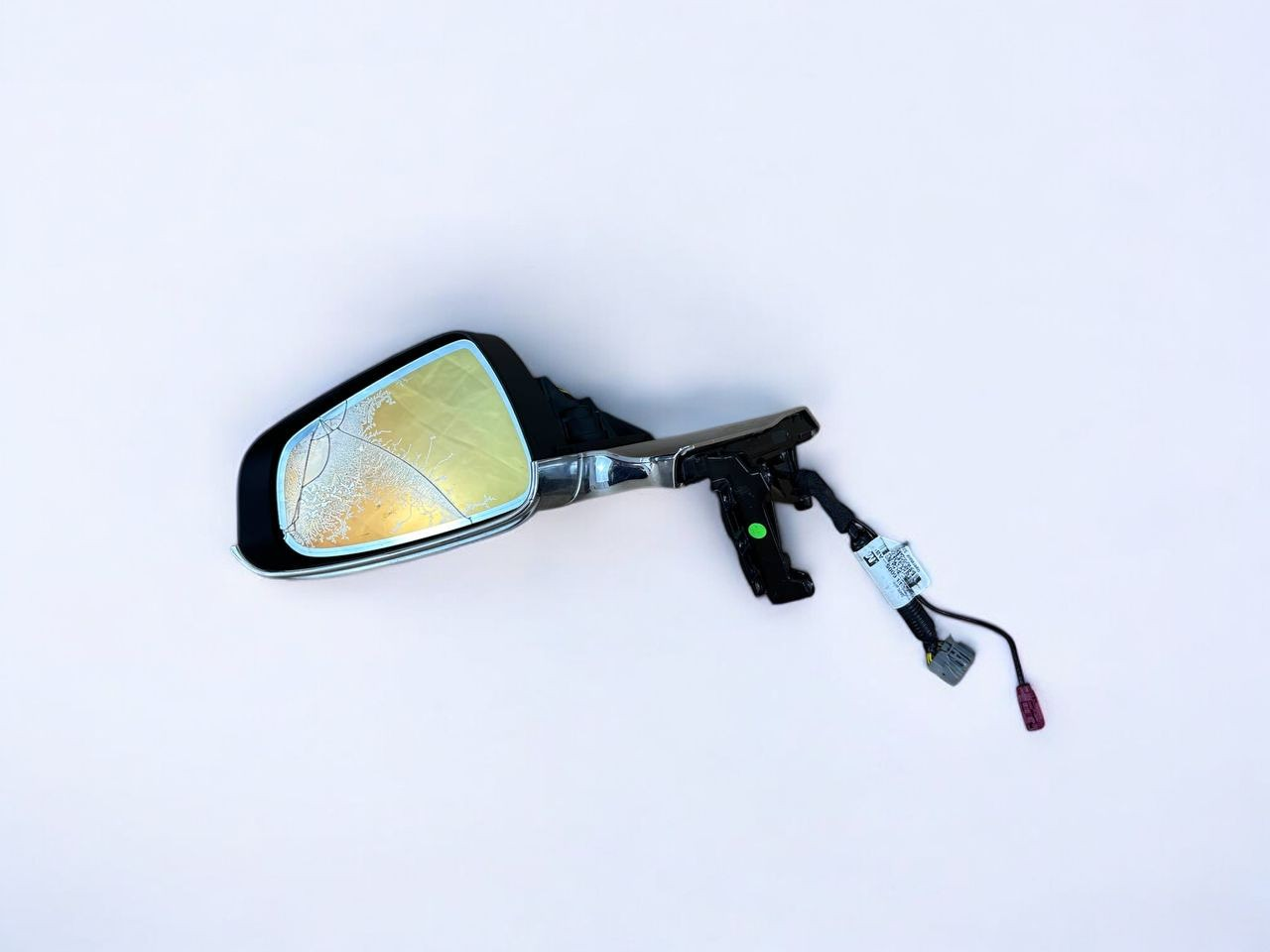 ✅ 12 Model S Left Exterior Rear View Door Mirror Silver1041317-00-E /broken