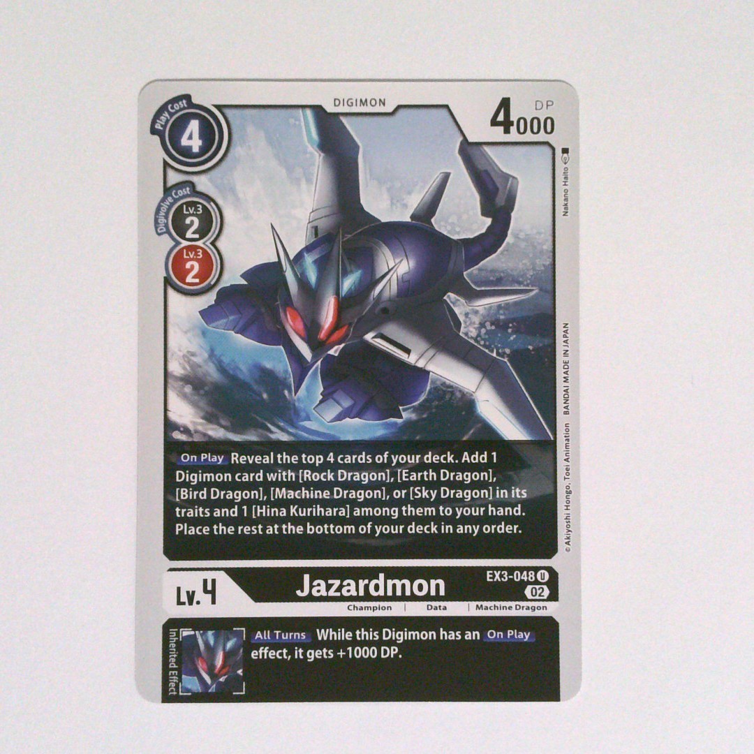 Jazardmon EX3-048 U Digimon CCG | Draconic Roar NM