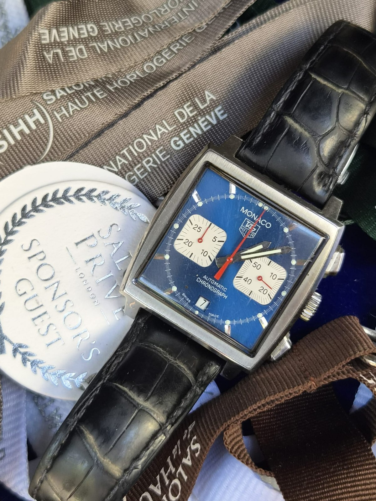 TAG Heuer Monaco Blue Men's Watch - CW2113