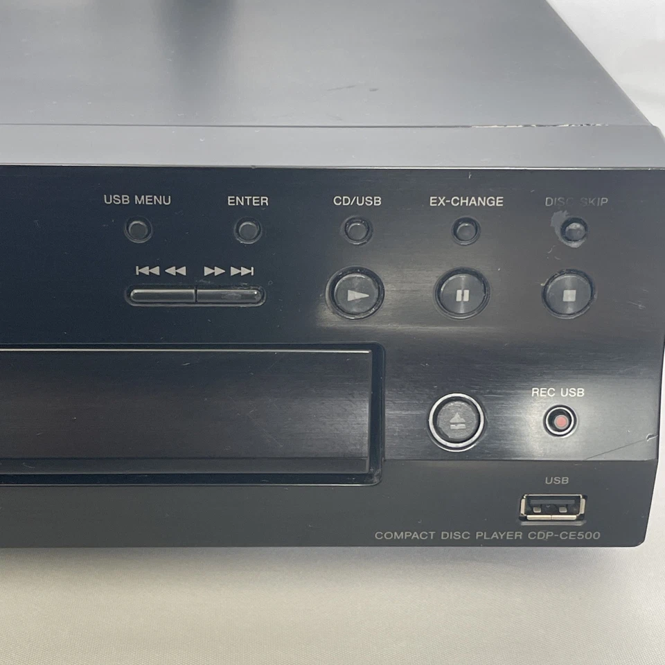 🔥🔥 Turns ON - SONY CDP-CE500 5 Disc CD Changer Player: FOR PARTS OR REPAIR - Image 4 of 4