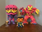 Funko Pop Marvel Black Light Lot. Dr Strange. Jumbo Hulkbuster, Sentinel