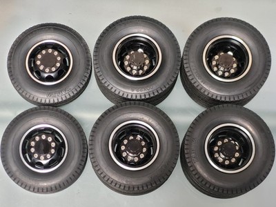 Tamiya R/C 1/14 Aluminum Front & Rear Truck Wheels Rims Tires King Grand Hauler