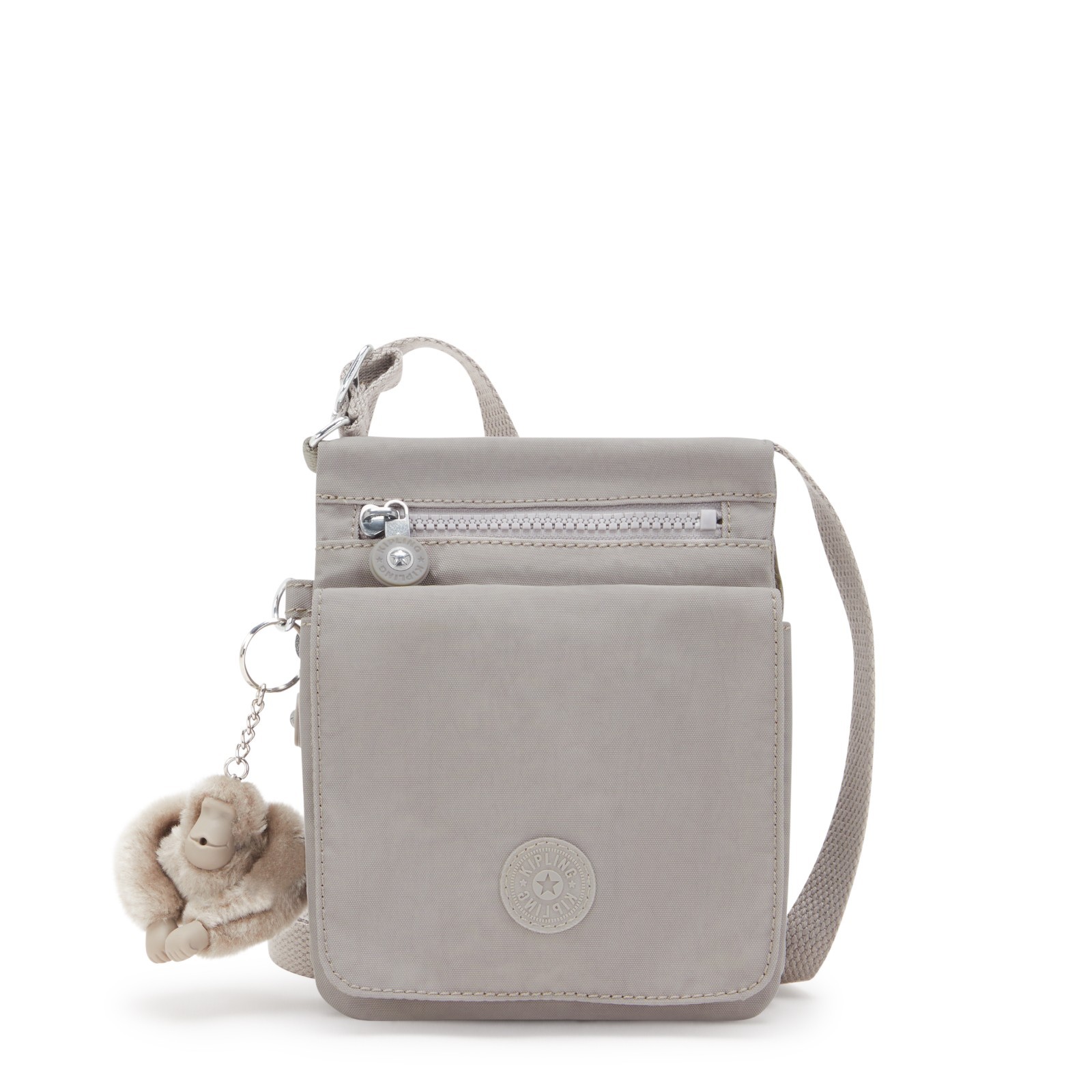 Kipling NEW ELDORADO Small Crossbody Bag - Grey Gris RRP £59