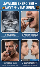 3PCS Jawline Exerciser Mouth Exercise Fitness Ball Neck Face Jaw Trainer Toning