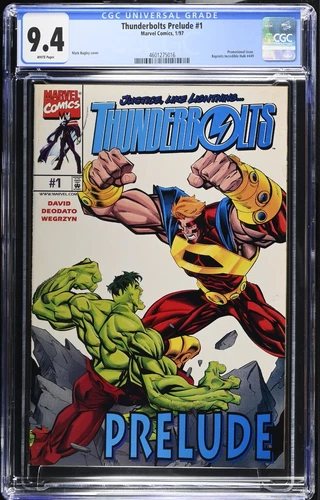Thunderbolts Prelude #1 CGC 9.4 (1997) | Reprints Incredible Hulk #449 | Marvel