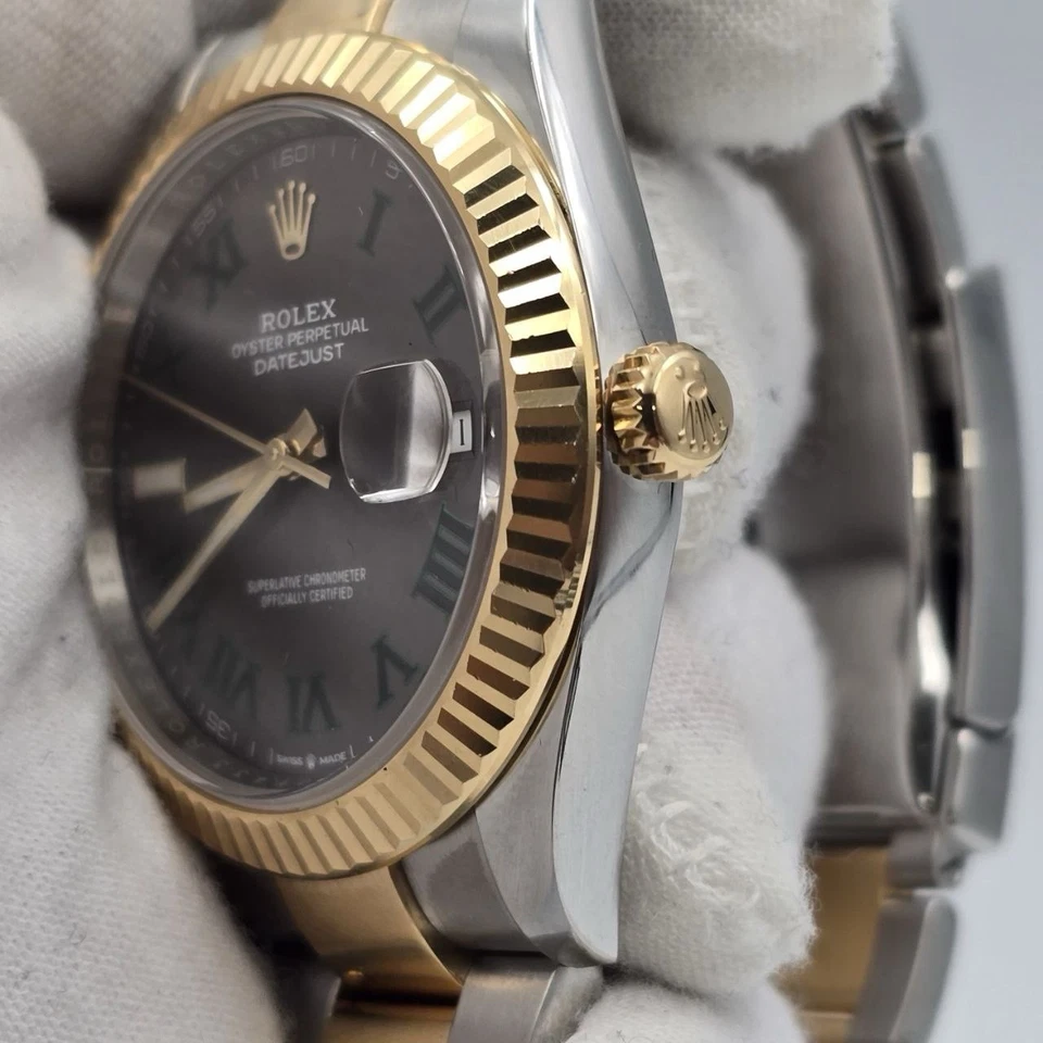 Rolex Datejust 2019 41 mm esfera Wimbledon dos tonos Oyster 126333 caja papeles Foto 4 de 4