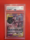 2019 Pokemon Sun & Moon Mewtwo And Mew GX 71 Tag Team Unified Minds PSA 9