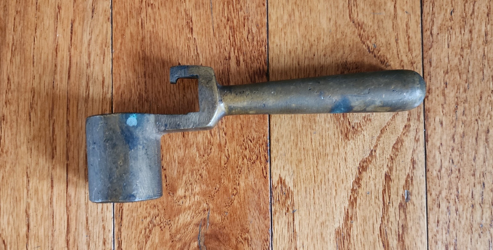 ANTIQUE BRASS BRAKE HANDLE LEVER TOOL TROLLEY STREETCAR TRAIN